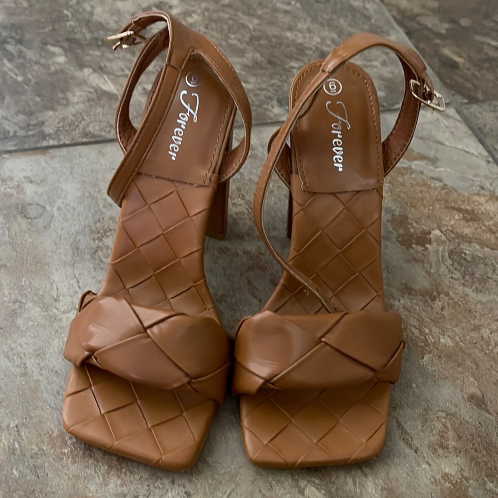 Forever 21 Brown heels - Picture 1 of 5